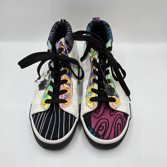 Disney Nightmare Before Christmas Jack & Sally holographic high top shoe women 9 - Picture 7 of 12